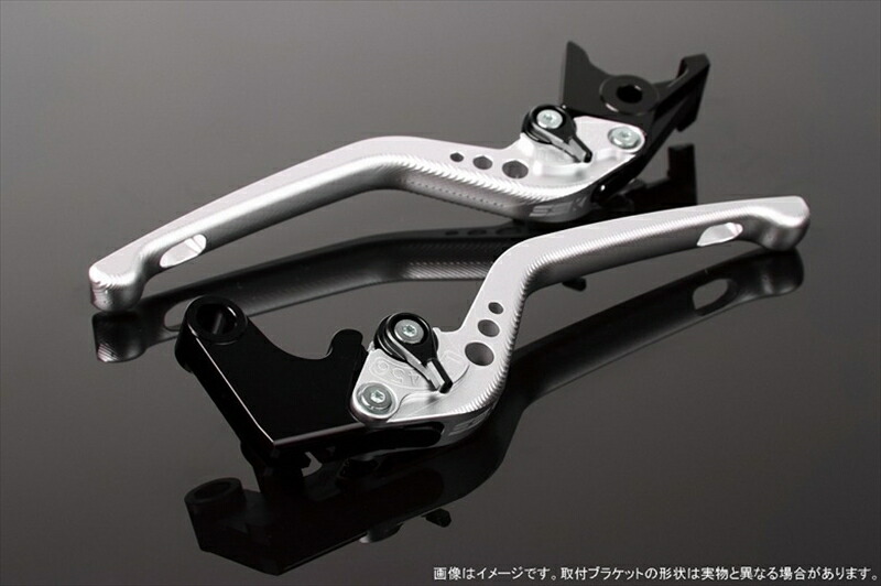 バイクパーツ ハンドルSPEEDRA(エスエスケイ スピードラ) アジャストレバー 3D ロング Mシルバー/Mブラック GSX250R Vストローム250 RGV250γ VJ23ALVEM048SR-BK4580540517504|バイク用品はとやグループ2号店