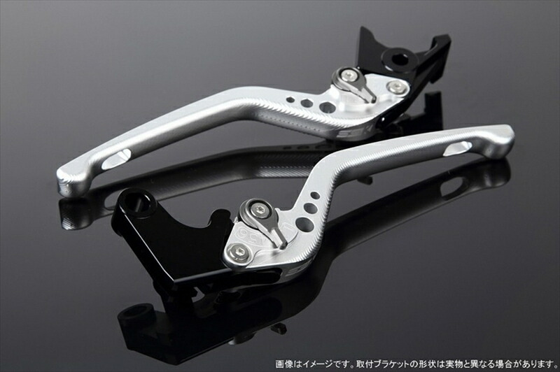 バイクパーツ ハンドル SPEEDRA(エスエスケイ スピードラ) アジャストレバー 3D ロング Mシルバー/Mチタン GSX250R Vストローム250 RGV250γ VJ23A LVEM048SR-TM 4580540517535