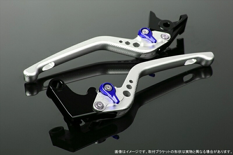 バイクパーツ ハンドルSPEEDRA(エスエスケイ スピードラ) アジャストレバー 3D ロング Mシルバー/Mブルー GSX250R Vストローム250 RGV250γ VJ23ALVEM048SR-BE4580540517559|バイク用品はとやグループ2号店