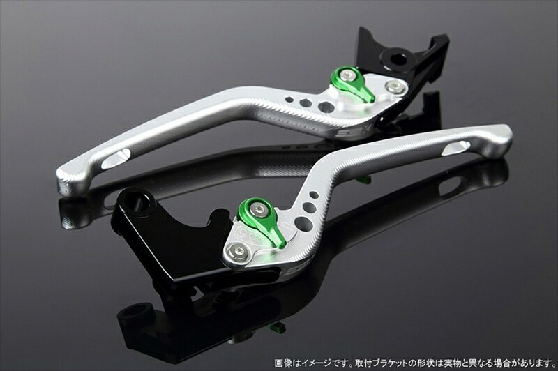 バイクパーツ ハンドルSPEEDRA(エスエスケイ スピードラ) アジャストレバー 3D ロング Mシルバー/Mグリーン GSX250R Vストローム250 RGV250γ VJ23ALVEM048SR-GN4580540517566｜バイク用品はとやグループ2号店