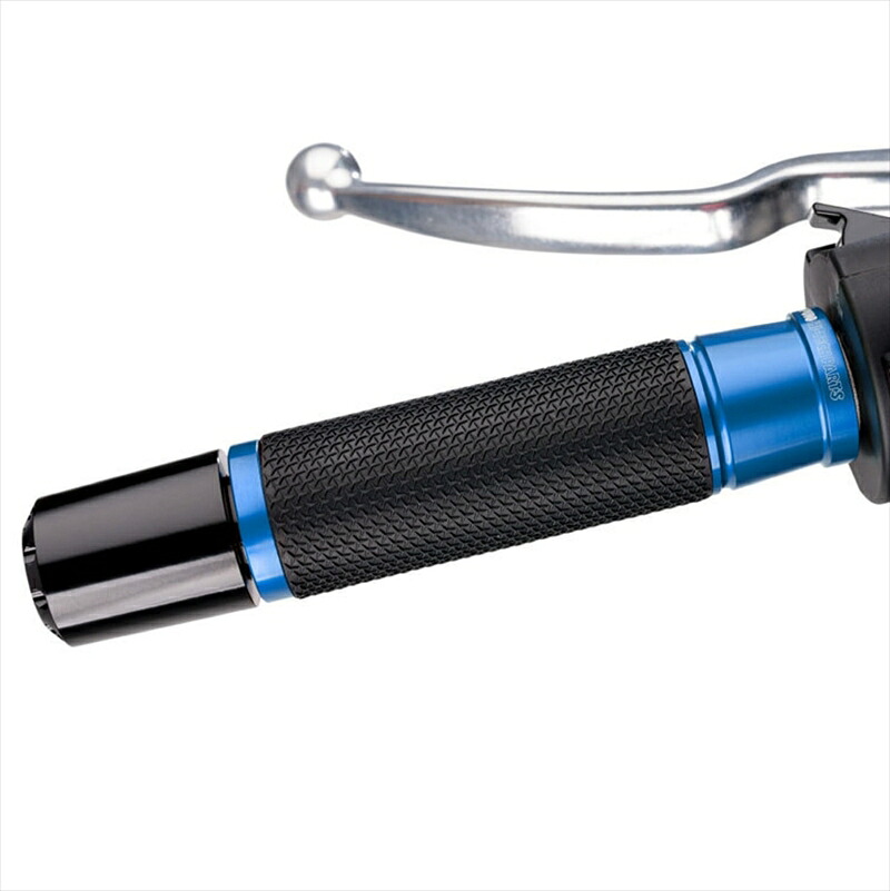 バイクパーツPUIG(プーチ) HI-TECH ASCENT GRIPS 123mm ブルー3553A4571415043631｜バイク用品はとやグループ2号店