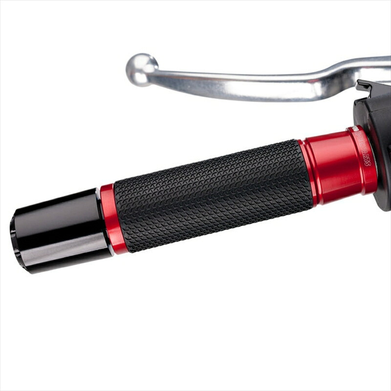 バイクパーツ PUIG(プーチ) HI-TECH ASCENT GRIPS 123mm レッド 3553R 4571415043679