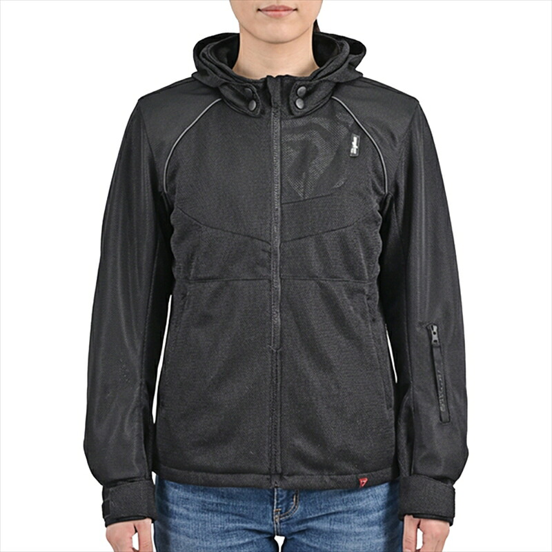 自動二輪車一部分 御召しものDAYTONA(デイトナ) DJ029LWツインメッシュパーカBK/WM656084909449677056