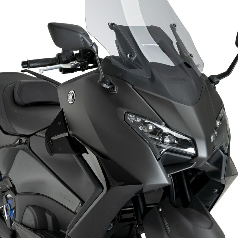 バイクパーツ 外装 PUIG(プーチ) スポイラーD12 BLACK 22606N 4571415023046