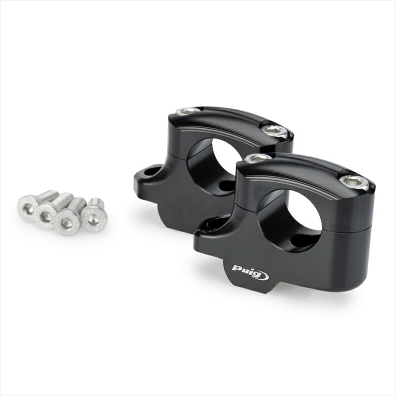 バイクパーツ ハンドル PUIG(プーチ) プルバックライザー UP25mm BACK16mm BLACK 22360N 4571414873222 14,133円