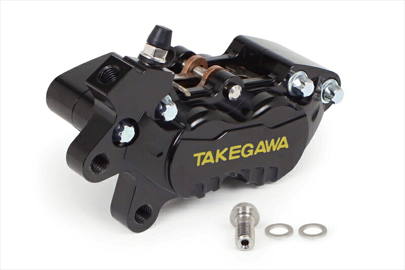【5日前後で発送】バイクパーツSP TAKEGAWA(SP武川) アルミビレット4POTキャリパー ブラック 06-08-02854514162850954|バイク用品はとやグループ2号店