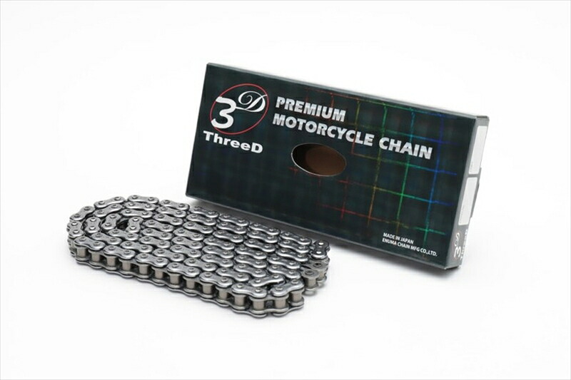 バイクパーツ 駆動系ThreeD(スリード) チェーン525ZN 3D CR 102L MLJ525ZN 3D (CR)4571291777637｜バイク用品はとやグループ2号店