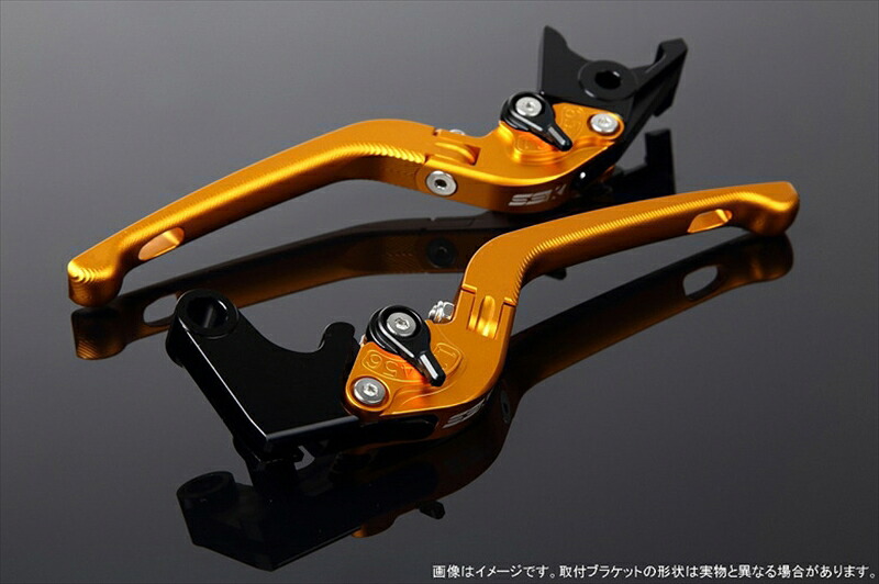 【5日前後で発送】 バイク用品 ハンドルエスエスケイ スピードラ アジャストレバー 3D可倒式 Mゴールド/Mブラック Monkey125 GROM/MSX125 13-16 CBR250R MC41LVDM003GD-BK 4589995194155取寄品|バイク用品はとやグループ2号店