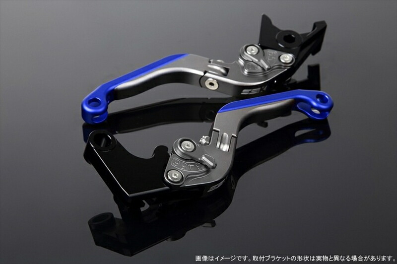【5日前後で発送】 ハンドル エスエスケイ スピードラ アジャストレバー 可倒延長式 Mチタン/Mチタン/Mブルー ZX-6R 07-17 ZX-10R 06-15 LVGM027TM-TMBE 4580540607854 取寄品