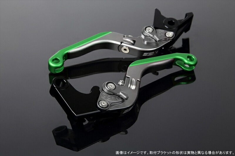 【5日前後で発送】 ハンドル エスエスケイ スピードラ アジャストレバー 可倒延長式 Mチタン/Mチタン/Mグリーン ZX-6R 07-17 ZX-10R 06-15 LVGM027TM-TMGN 4580540607861 取寄品