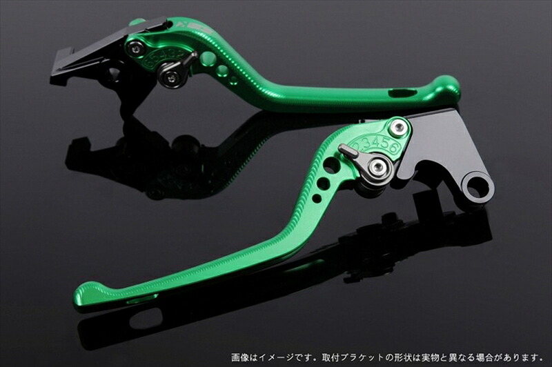 ハンドル アジャストレバー 3D ロング グリーン/チタン モンスター695 07-08 /696 09-13 /796 11-13DU0404587-TM 4589995470112取寄品｜バイク用品はとやグループ2号店