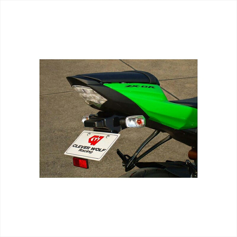 バイクパーツ 外装 クレバーウルフ フェンダーレスキット 黒ゲル 09ZX6-005-31 4548664090969 ZX-6R 09