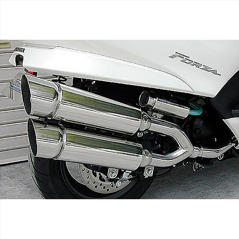 バイクパーツ マフラー ウイルズウィン サイドバイサイドマフラー/ポッパー 222-15-03 4547424311443 FORZA(MF08)