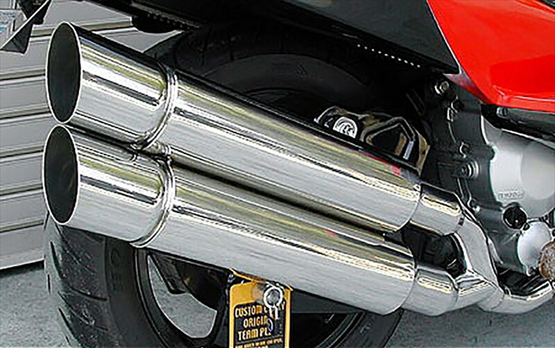 バイクパーツ マフラー ウイルズウィン スタイリッシュツインマフラー/ポッパー 322-14-03 4547424542397 SKYWAVE250(CJ43)
