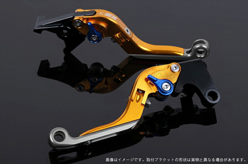 【5日前後で発送】 バイク用品 ハンドル エスエスケイ スピードラ アジャストレバー 可倒延長式 ゴールド/ブルー/チタン ZEPHYR750/RS W800 KA0405823-BETM 4589995557967 取寄品