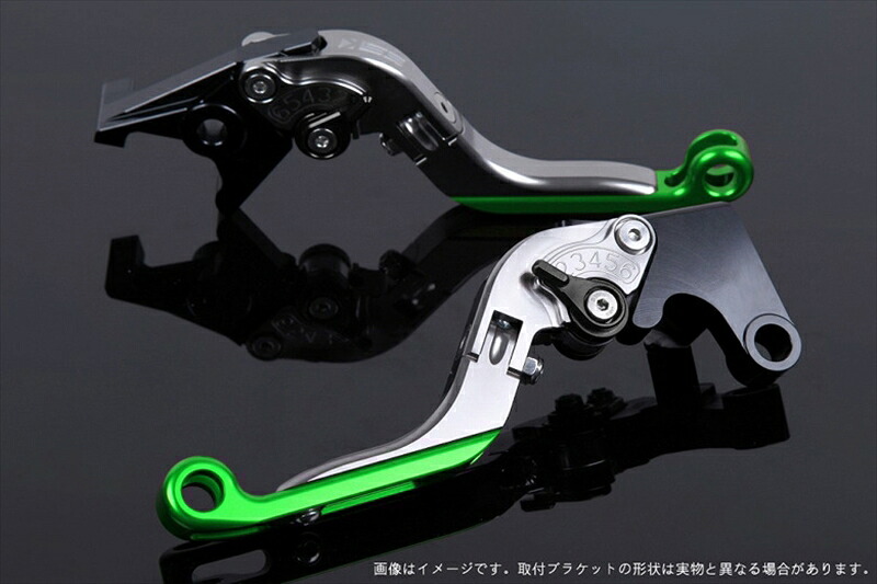 【5日前後で発送】 バイク用品 ハンドル エスエスケイ スピードラ アジャストレバー 可倒延長式 チタン/ブラック/グリーン ZEPHYR750/RS W800 KA0405825-BKGN 4589995558254 取寄品