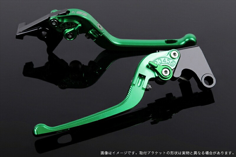 バイク用品 ハンドルエスエスケイ スピードラ アジャストレバー 3D可倒式 グリーン/グリーン ZX-10R 06-15 Z1000 07-16 NINJA1000 11-16KA0405057-GN 4589995496372取寄品|バイク用品はとやグループ2号店