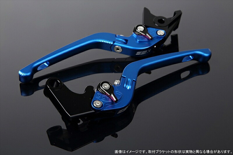 バイク用品 ハンドルエスエスケイ スピードラ アジャストレバー 3D可倒式 Mブルー/Mブラック Monkey125 GROM/MSX125 13-16 CBR250R MC41LVDM003BE-BK 4589995194360取寄品|バイク用品はとやグループ2号店