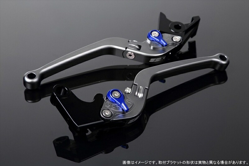 【5日前後で発送】 ハンドル アジャストレバー スタンダード可倒式 Mチタン/Mブルー GSX1300R隼 08-18 LVAM054TM-BE 4589995092789 取寄品
