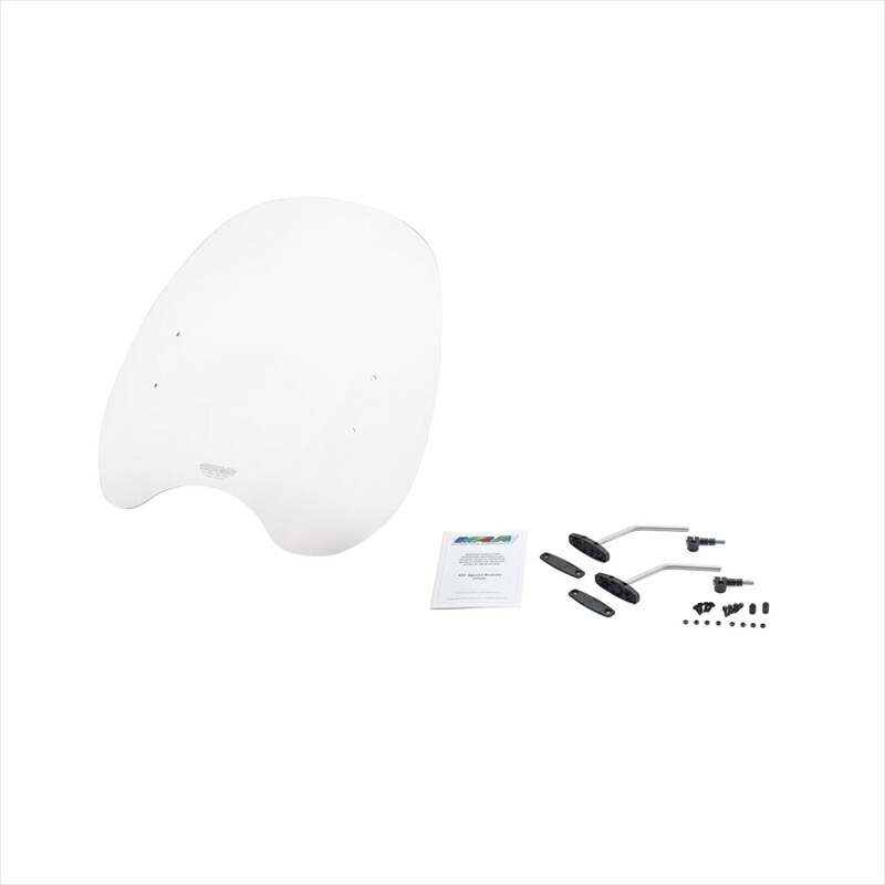 バイクパーツ 外装 エムアールエー スクリーンセット カスタム クリア SET-HKSD-MCU-C 4549950760016 ユニバーサル ハンドルポストマウントキット付き