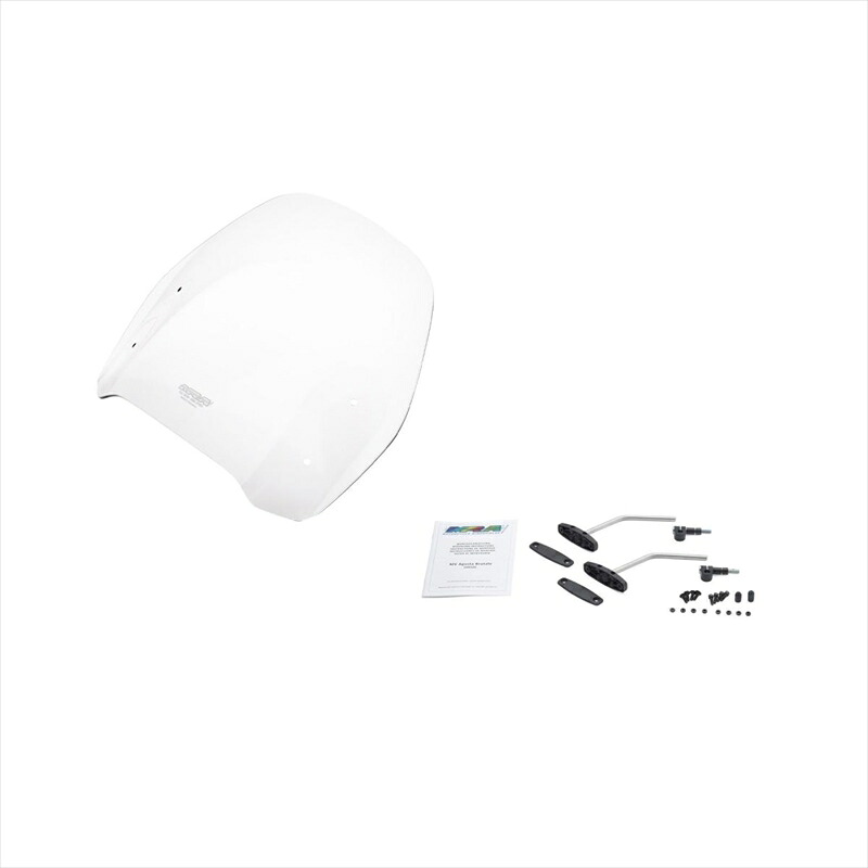 バイクパーツ 外装 エムアールエー スクリーンセット ロード クリア SET-HKSD-MRO-C 4549950760054 ユニバーサル ハンドルポストマウントキット付き