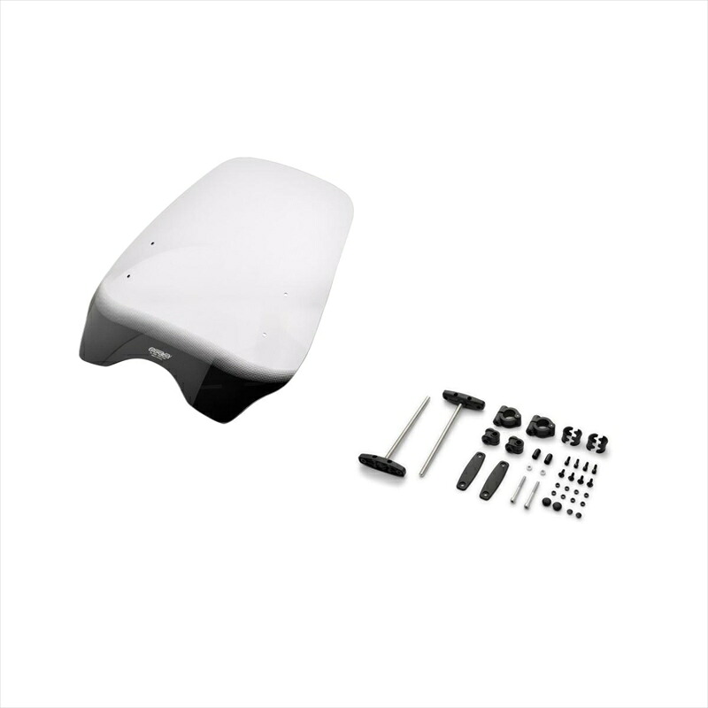バイクパーツ 外装 エムアールエー スクリーンセット ハイウェイ スモーク SET-NMK-MHI-S 4549950760139 ユニバーサル バーハンマウントキット付き φ22.2/25.4用