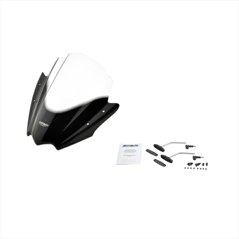 バイクパーツ 外装 エムアールエー スクリーンセット レーシングネイキッド クリア SET-HKSD-RNB-C 4549950760245 ユニバーサル ハンドルポストマウントキット付き
