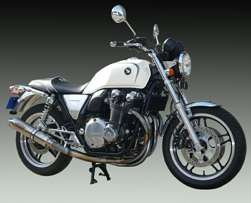 バイクパーツ TECHSERFU(テックサーフ) オールチタンEX タイプ2 PT/カール T20-H022-0402 4548664254989 φ100 CB1100 SC65 -13 5速MT