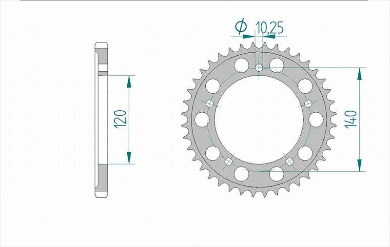 バイクパーツ AFAM(アファム) Rスプロケット 525-45 15604-45 4548664330218 7,510円