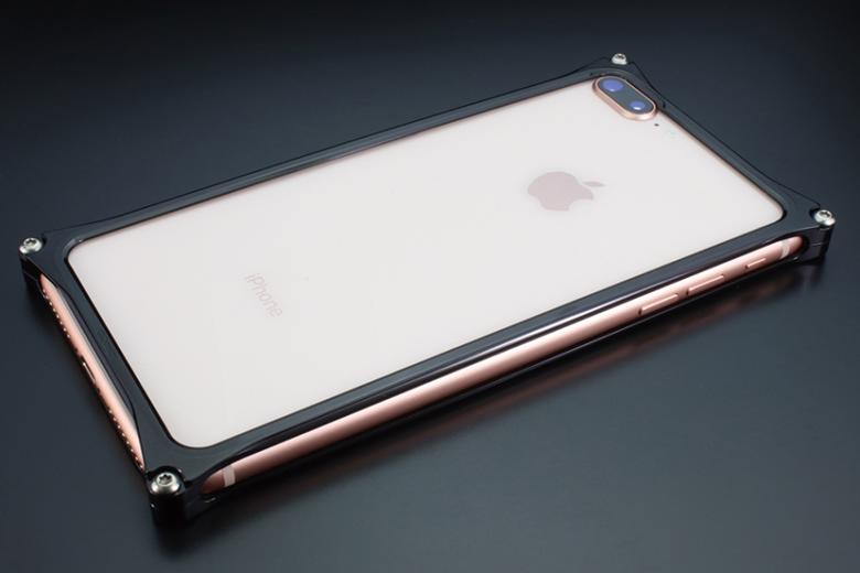 アクセサリー ソリッドバンパー ポリッシュブラック iPhone8Plus/7Plus GI-412PB 42434 4522285424341 取寄品