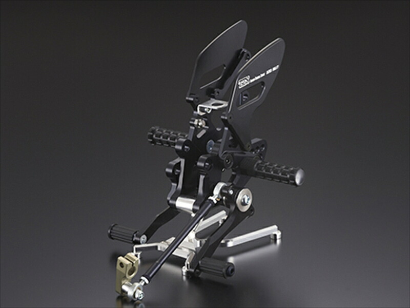 バイクパーツ TTS(ツルノテクニカルサービス) レーシングステップキット 6P ブラック 0701423M 4548916309023