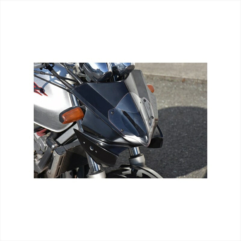 バイクパーツ 外装 サイタニヤファクトリー フロントカウル/ストリート/白ゲル/ステー付 3HH25FCS-W 4549950033400 HORNET250