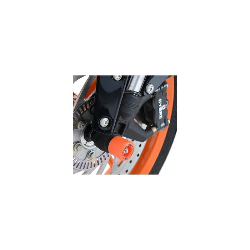 バイクパーツ 外装アールアンドジー フォークプロテクター ORGRG-FP0106OR 4582483533511KTM 125/200/390DUKE 11-14・RC125/200/390 14-｜バイク用品はとやグループ2号店