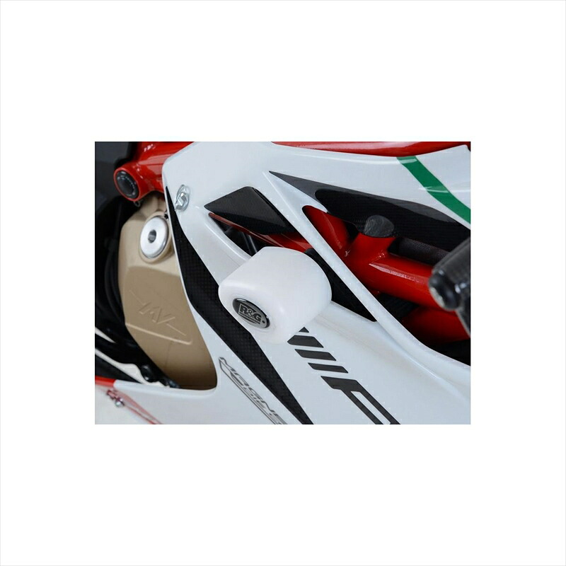 バイクパーツ 外装 アールアンドジー エアロクラッシュプロテクター WHT RG-CP0398WH 4582483539070 MV AGUSTA F4 RC