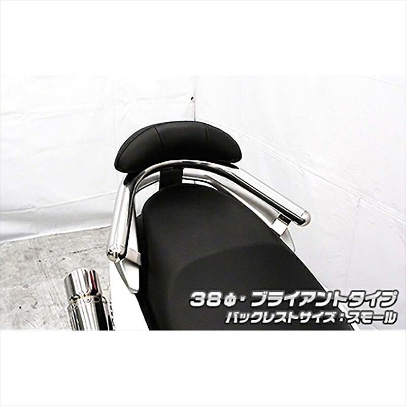バイクパーツ 外装 ウイルズウィン Bレスト付タンデムバー BRY/38/S 1813-02-51 4550255020576 NMAX155 2BK-SG50J
