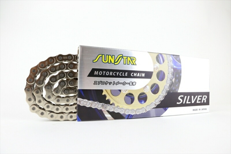 駆動系 ドライブチェーン シルバー 520 124L SS520SKC-124SV 4570011653855 取寄品
