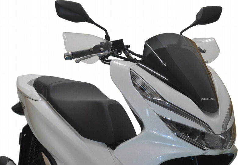 バイク用品 ハンドル AF-ASAHI アサヒフウボウ/旭風防 ナックルバイザー PCX 150 PCX HYBRID (2BJ-JF81 2BK-KF30 2AJ-JF84) M3-PCX 4560122613794