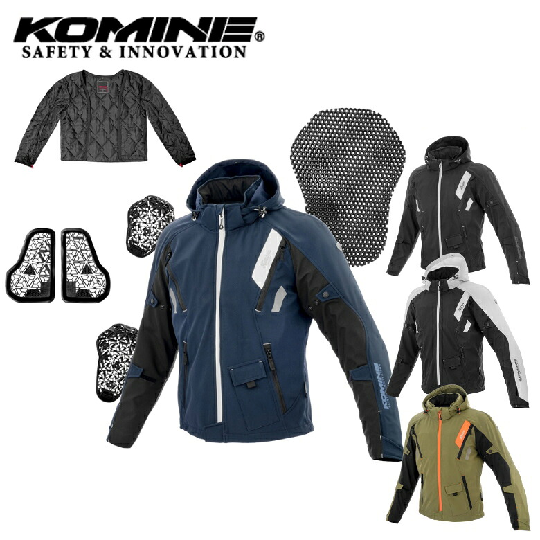 バイクジャケットKOMINE(コミネ)エニグマG2ソフトシェルジャケットソリアーノ2 JK-637 ウィンター ライディング プロテクター付 秋冬用｜バイク用品はとやグループ2号店