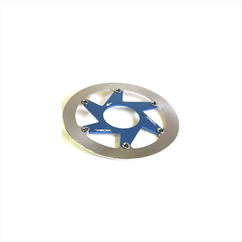 バイクパーツBERINGER(ベルリンガー) AERONALディスク ステンレス 左 ブルー K3R-GIBL4547567806493KAWASAKI 297φ｜バイク用品はとやグループ2号店