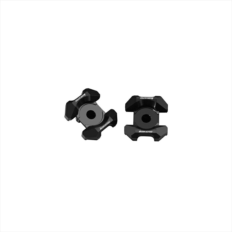 バイクパーツ BIKERS(バイカーズ) スイングアームアジャスタブルプレート 2個 ブラック H0247-BLK 4548916412709 GROM 13-22