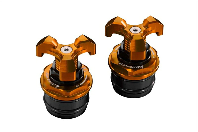 バイクパーツ BIKERS(バイカーズ) フロントフォークアジャスター オレンジゴールド K0221-OGD 4548916435456