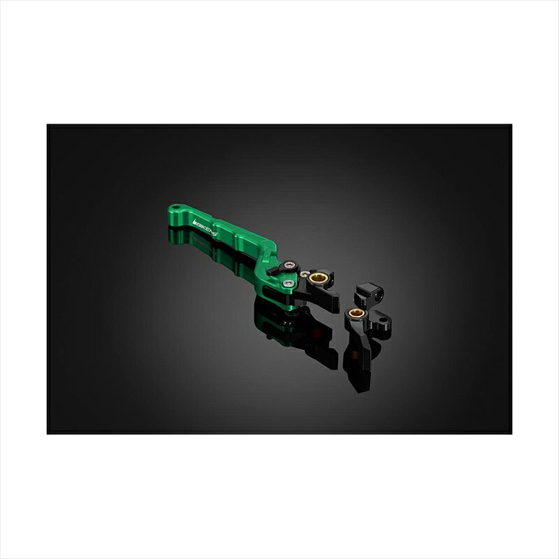 バイクパーツBIKERS(バイカーズ) フロントブレーキレバー 可倒式 カーブタイプ グリーン Y0101-GRN4548916463367TRICITY125 14-24 TRICITY155 17-24｜バイク用品はとやグループ2号店