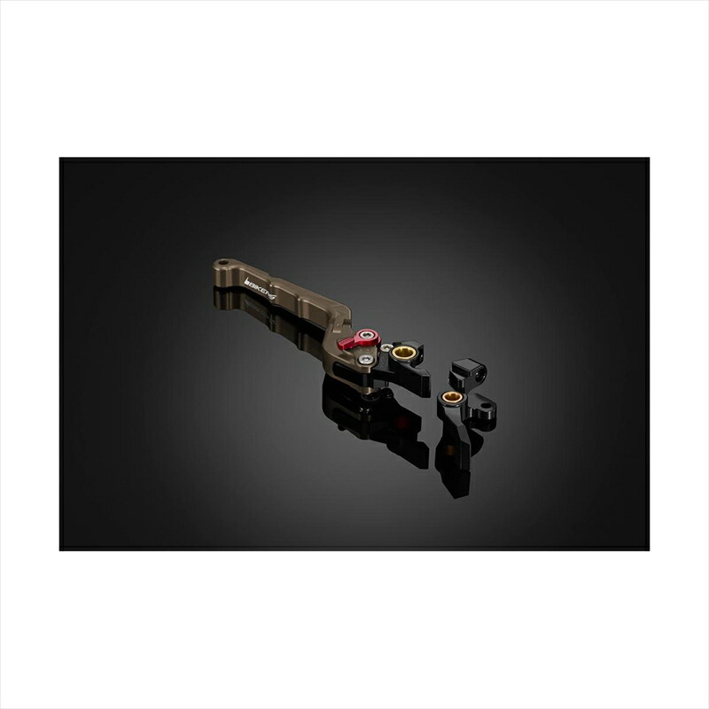 バイクパーツBIKERS(バイカーズ) フロントブレーキレバー 可倒式 カーブタイプ チタン Y0101-TIN4548916463442TRICITY125 14-24 TRICITY155 17-24|バイク用品はとやグループ2号店