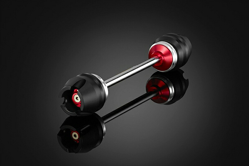 バイクパーツBIKERS(バイカーズ) フロント アクスルスライダー レッド Y0213-RED4548916701544NMAX 16-24｜バイク用品はとやグループ2号店