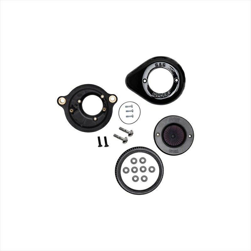 【5日前後で発送】バイクパーツエスアンドエスサイクル S＆S AirStinger エアスティンガーステルス エアクリーナーキット グロスブラック ミルウォーキーエイト 17-23170-0718A 4550255694296｜バイク用品はとやグループ2号店