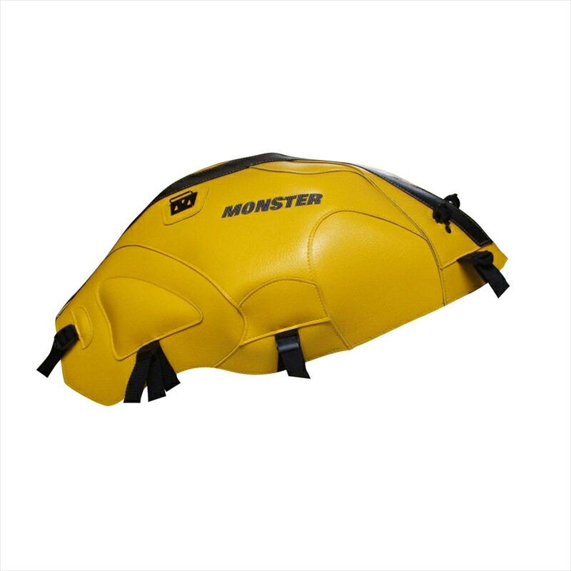 バイクパーツ バグスター タンクカバー サルファーイエロー/ブラック 1405N 4547424633460 MONSTER400/600/750/900/1000 S4/S2R/S4R 00-08