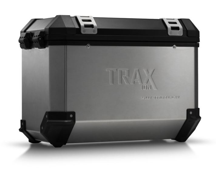 バイク用品 エスダブリューモーテック SWモーテック TRAX ION Lサイドケース 45L SIL 左 49x28x37cm 5.2kgALK0016510001L/S 4538792868042｜バイク用品はとやグループ2号店