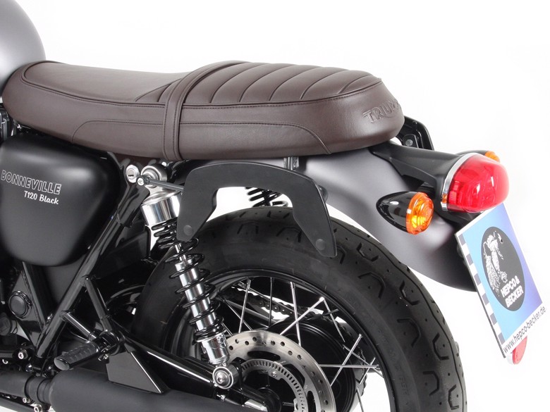 バイクパーツHEPCO&BECKER(ヘプコアンドベッカー) C-Bowサイドキャリア ブラック 6307559 00 014549950935933Bonneville T100/Black 17-25|バイク用品はとやグループ2号店