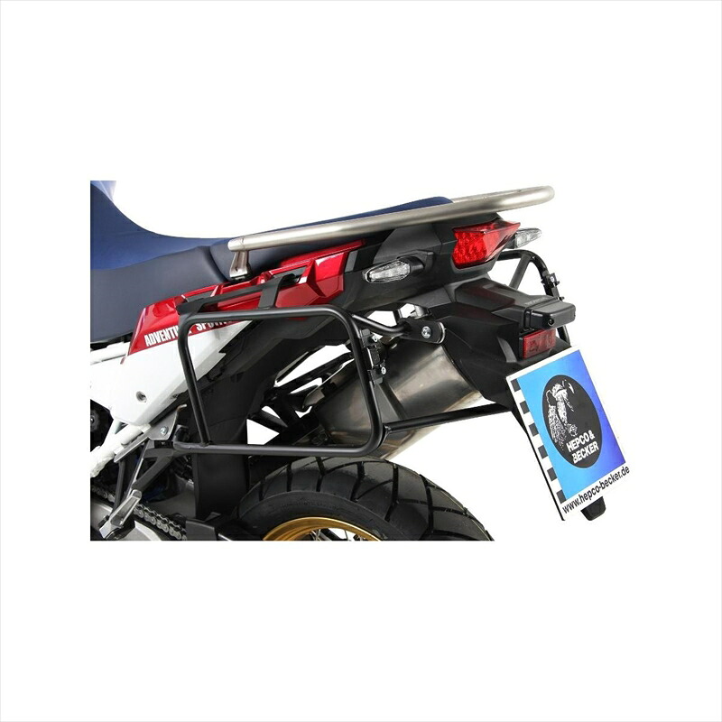 バイクパーツHEPCO&BECKER(ヘプコアンドベッカー) サイドキャリア エンデューロ ブラック 6539512 00 014549950784210CRF1000L AfricaTwin 18-19｜バイク用品はとやグループ2号店