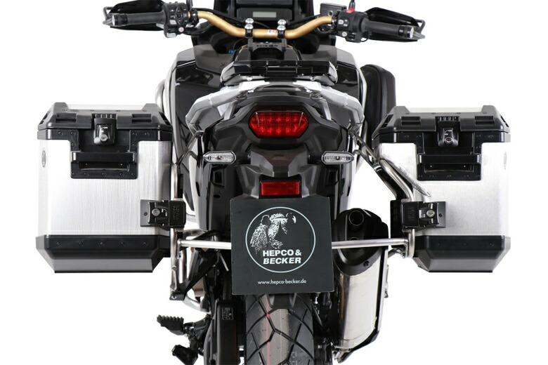 バイクパーツ HEPCO&BECKER(ヘプコアンドベッカー) サイドキャリア カットアウトセット サイドケース エクスプローラー シルバー付 6519522 00 22-00-40 4549950966616 CRF1100L Africa Twin/Adventure Sports 19-25